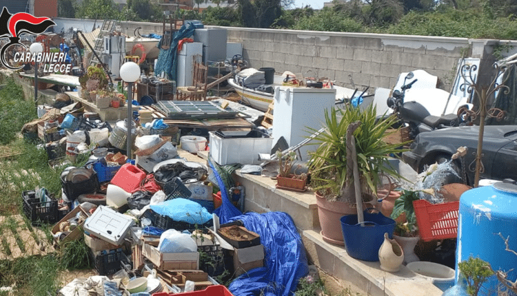 Lecce. Discarica abusiva scoperta dai Carabinieri e applicati i sigilli.