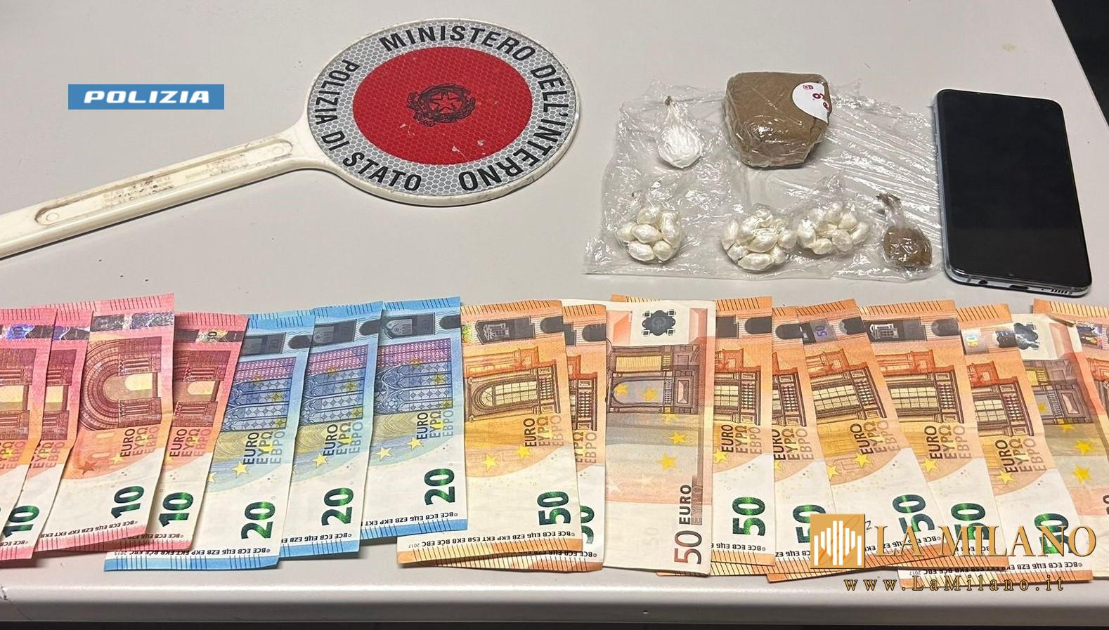 Milano, spaccio di droga in zona San Siro. Gettano cocaina nel cortile: la Polizia di Stato arresta 2 cittadini egiziani. 