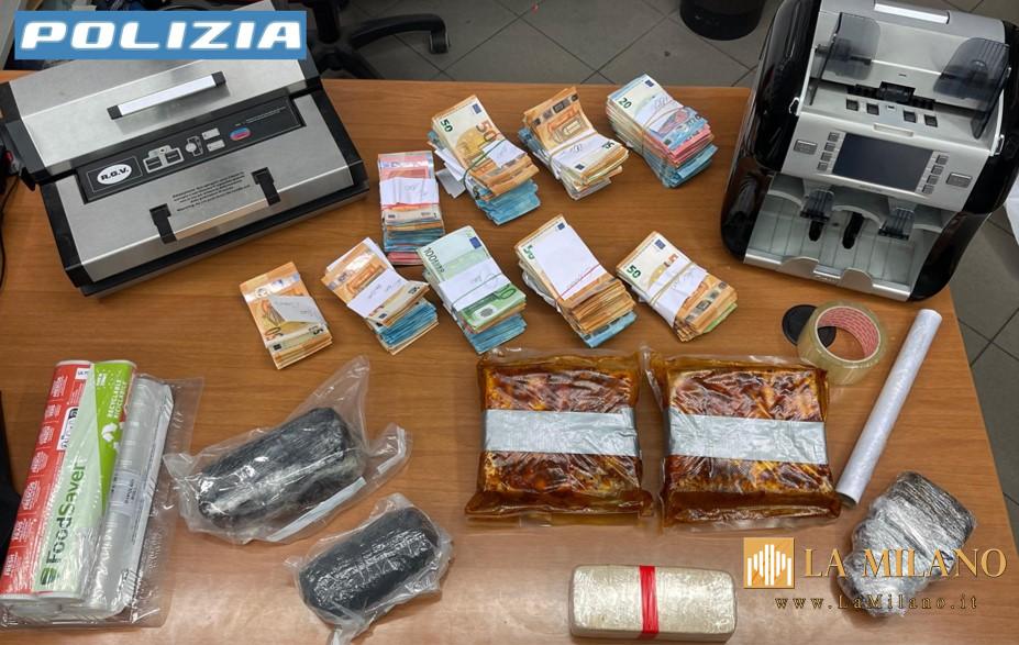 Milano: 70mila euro e 5 kg di droga nella soppressata calabrese, due arresti