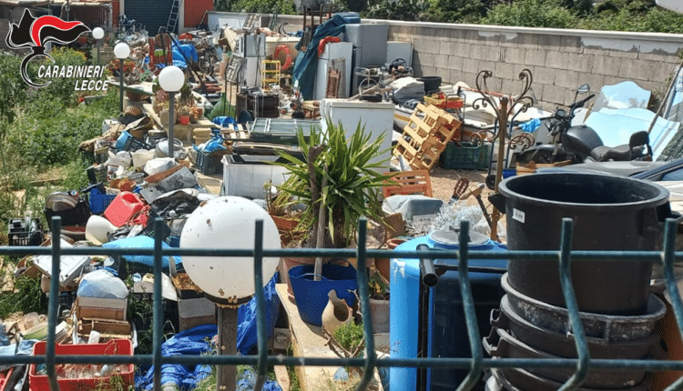 Lecce. Discarica abusiva scoperta dai Carabinieri e applicati i sigilli.