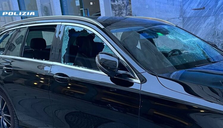 Como: prende a sprangate un'auto nel centro storico, arrestato.