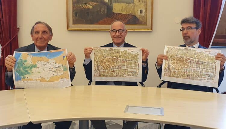 Sassari, Carlo Delfino omaggia la città con una cartina per scoprire le sue meraviglie culturali e naturali