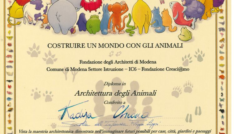 Modena. I bambini si diplomano in "Architettura degli Animali".