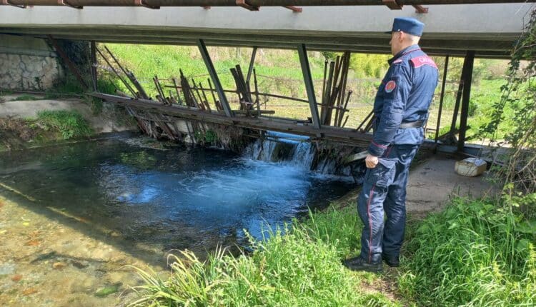 Colli sul Velino (RI): sequestrata una paratia del canale di Santa Susanna, in corso gli accertamenti