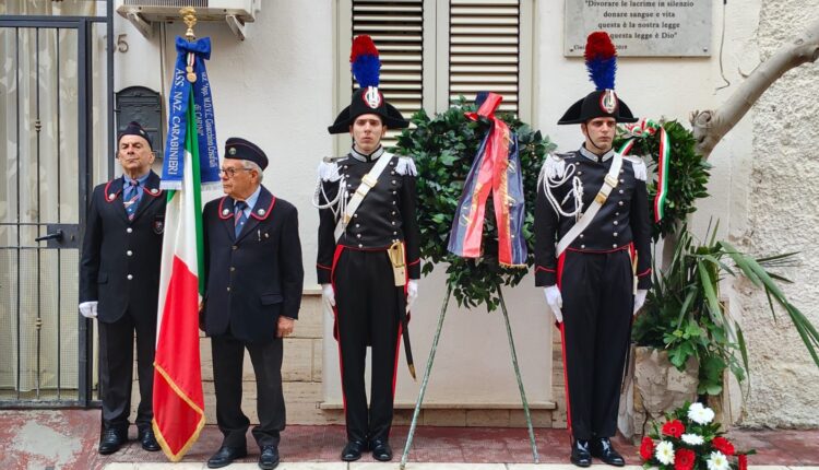 Cinisi, Palermo. 79° anniversario dell'uccisione del brigadiere Guerrino Miglioranzi, Medaglia d'Argento al Valor Militare alla Memoria.