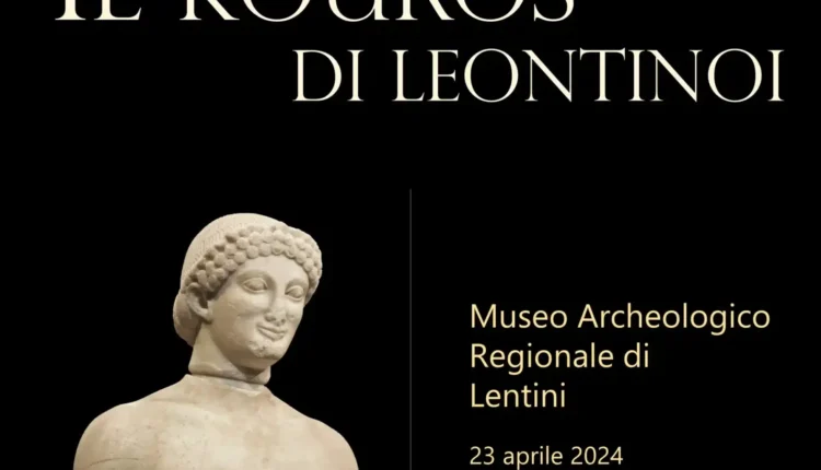 Sicilia. Inaugurazione del Kouros presso il museo archeologico di Lentini il 22 aprile.