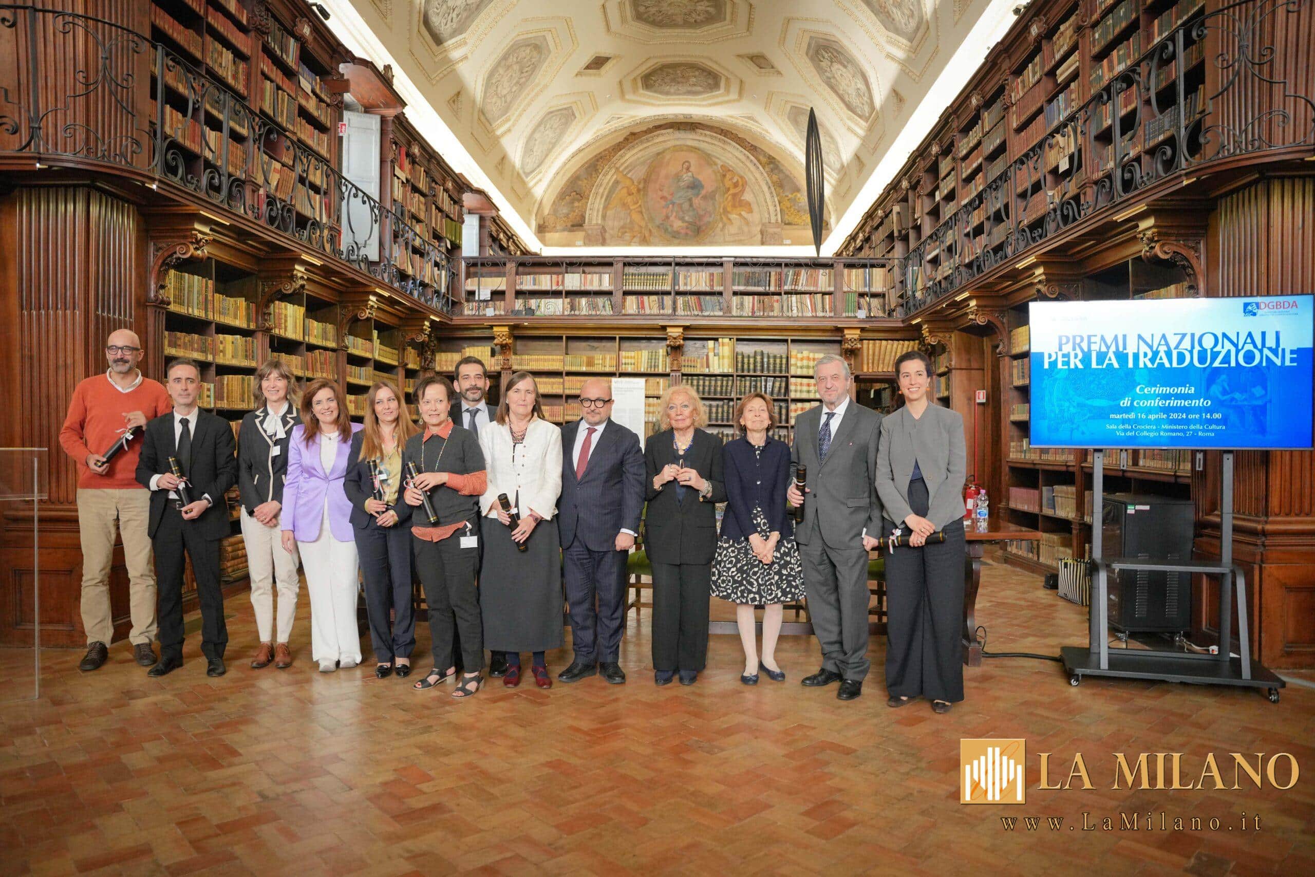 Cultura, consegnati a Roma i “Premi Nazionali per la Traduzione” 2023