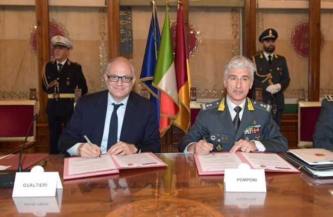 Roma: siglato protocollo d'intesa tra Roma Capitale e il Comando Regionale Lazio della Guardia di Finanza.