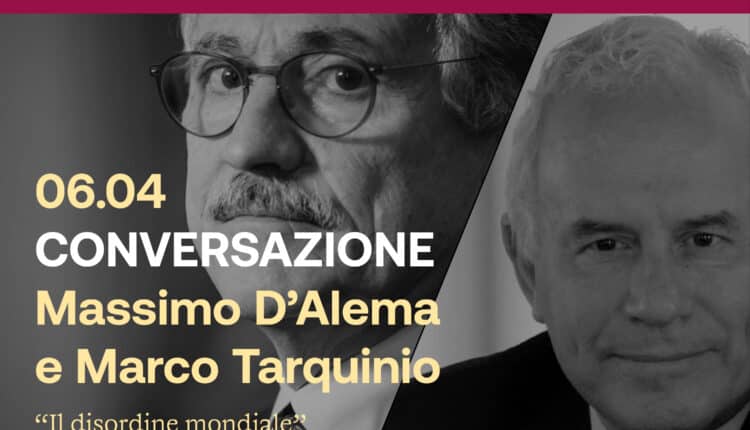 Pesaro: sabato 6 aprile la conversazione tra Massimo D'alema e Marco Tarquinio su 'Il disordine mondiale'