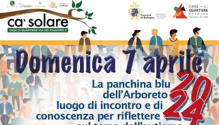 Bologna. Una panchina dipinta di blu al parco Arboreto per sensibilizzare sull'autismo. Domenica 7 aprile l'inaugurazione alle 11 con l'assessore Luca Rizzo Nervo.