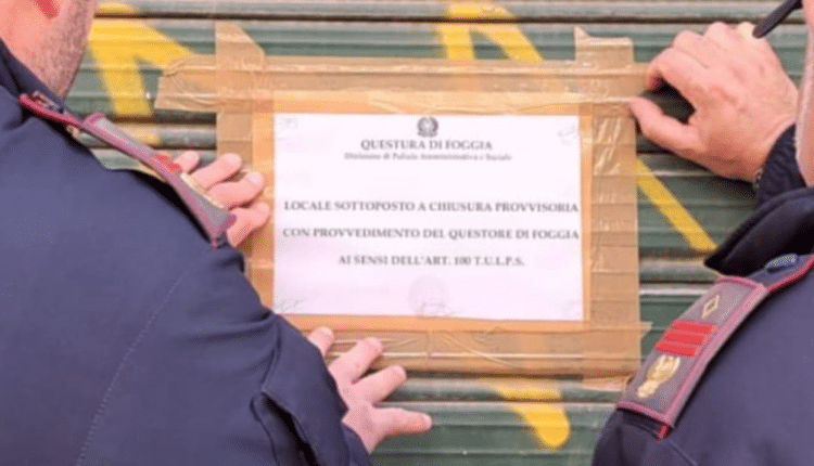 Chiusa per 15 giorni un'attività luogo d'incontro di pregiudicati