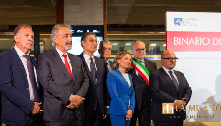 Il totem a Roma Tiburtina