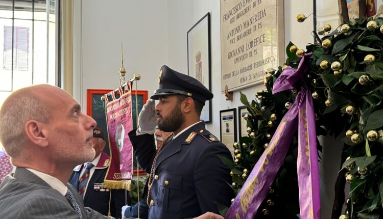 Roma: 44° Anniversario dell'uccisione dell'appuntato di Francesco Evangelista, vittima di un commando terrorista dei NAR