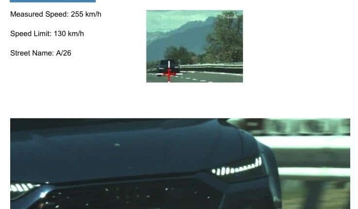 Sillavengo, corre in autostrada a 255 km orari: patente ritirata e 845 euro di multa