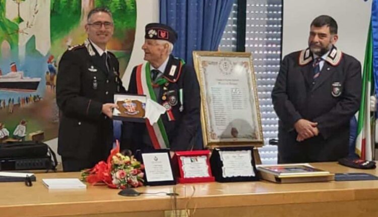 Coreno Ausonio: l'Appuntato Ruggiero Filippo festeggia i cento anni.