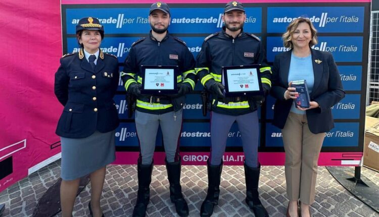 Riccione, premiati gli "Eroi della Sicurezza" di Autostrade per l'Italia e Polizia di Stato intervenuti a sostegno del territorio.