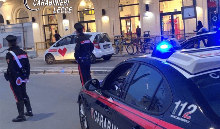 Lecce: controllo straordinario dei Carabinieri, a setaccio Rione Stazione Ferroviaria e Centro Storico.