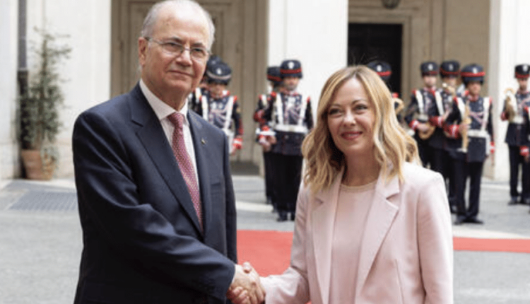 Meloni incontra il primo ministro palestinese Mustafa Sostegno agli sforzi per un cessate il fuoco sostenibile