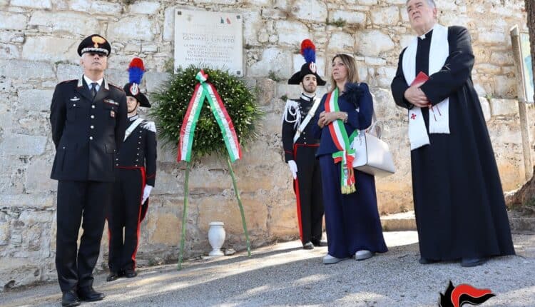 Erice, celebrato il 32esimo anniversario della morte del carabiniere Gennaro Esposito