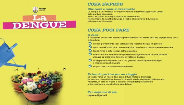 Sanità, allerta Fentanyl anche in Liguria; dengue: quattro casi accertati, al via campagna informativa