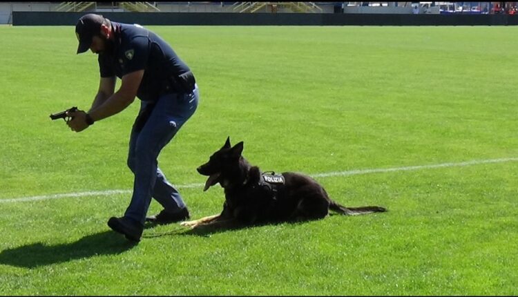Latina: le specialità della Polizia di Stato alla "partita della solidarietà"  Stadio Domenico Francioni.