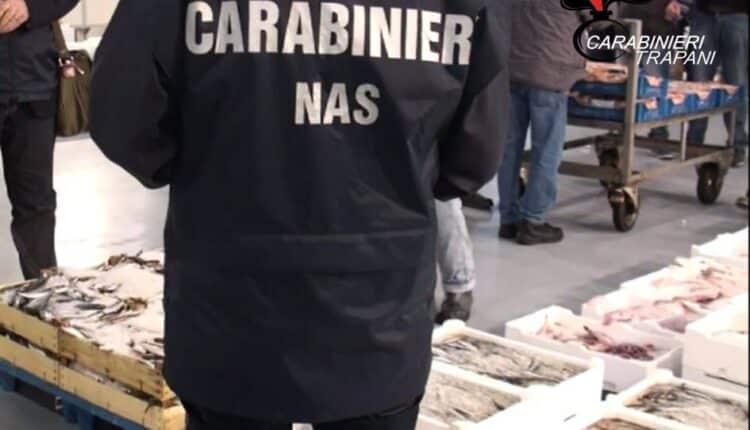 Mazara del Vallo: sequestrato dai NAS una tonnellata di pesce non tracciato.