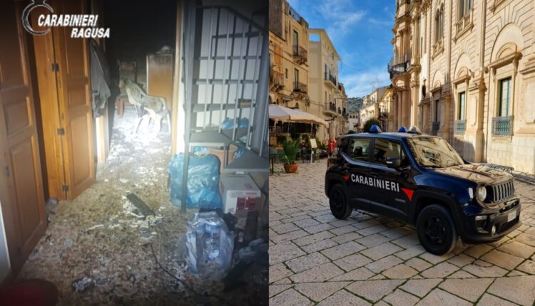Scicli: incendio all'interno di un'abitazione, anziano tratto in salvo dai Carabinieri.