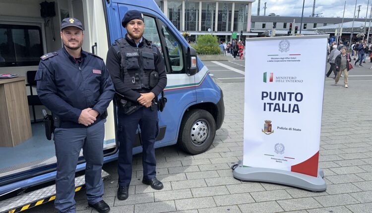 Roma, la Polizia Italiana agli Europei 2024 in Germania con l'ufficio mobile