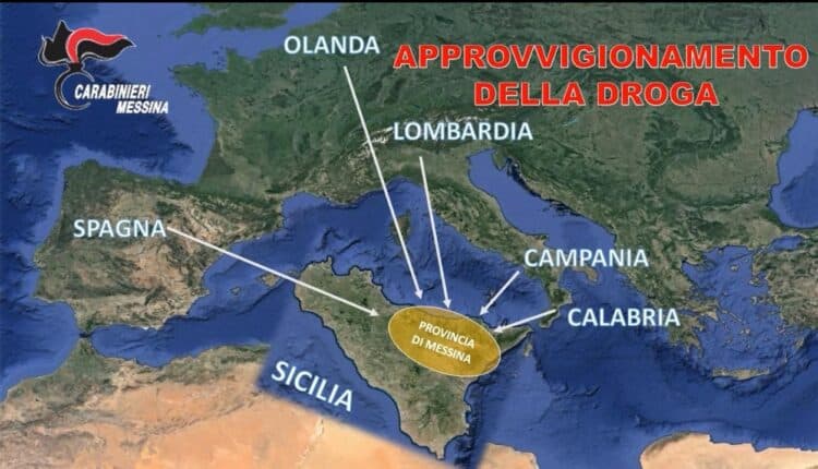 Messina, vasta operazione dei Carabinieri contro il traffico di droga: 112 misure cautelari