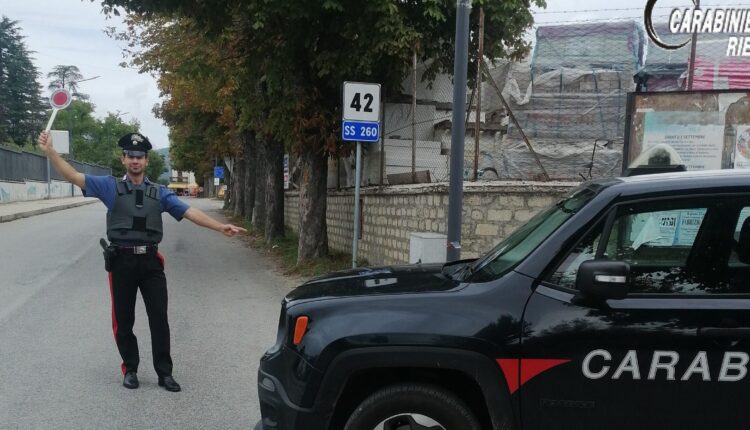 Amatrice, autista ubriaco al lavoro: denunciato dai Carabinieri