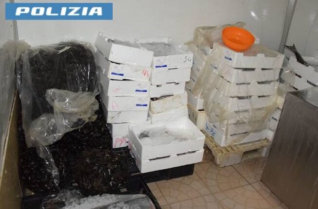 Taranto: la Polizia di Stato procede al sequestro preventivo di una pescheria a Torre Colimena.