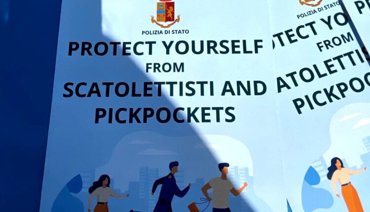 Venezia: iniziativa di sensibilizzazione sul fenomeno degli scatolettisti e dei borseggi.