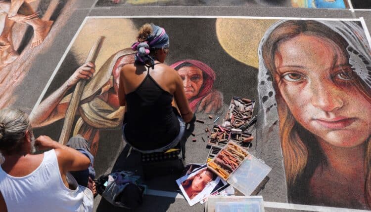 Grazie di Curtatone: 135 artisti di gessetto per celebrare il 50° Incontro Nazionale dei Madonnari
