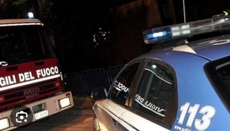 Pineto: due operatori della Polizia di Stato salvano 5 persone da una palazzina in fiamme.
