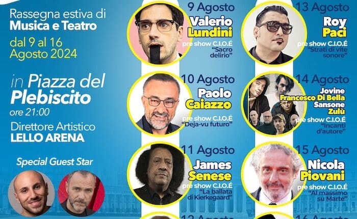 Napoli: "Restare a Napoli" otto giorni di spettacoli gratuiti tra musica, teatro e danza nella cornice di Piazza del Plebiscito 4