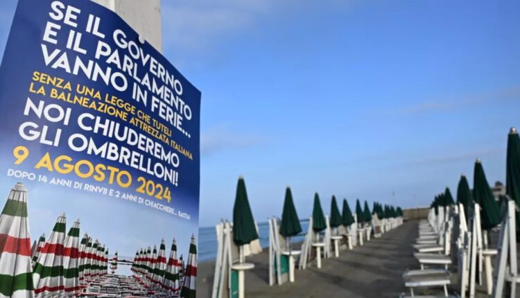 Sciopero dei balneari, ombrelloni chiusi per due ore