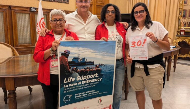 Bari: dal 10 al 13 settembre sarà possibile visitare la mostra fotografica "Life Support. La nave di Emergency"