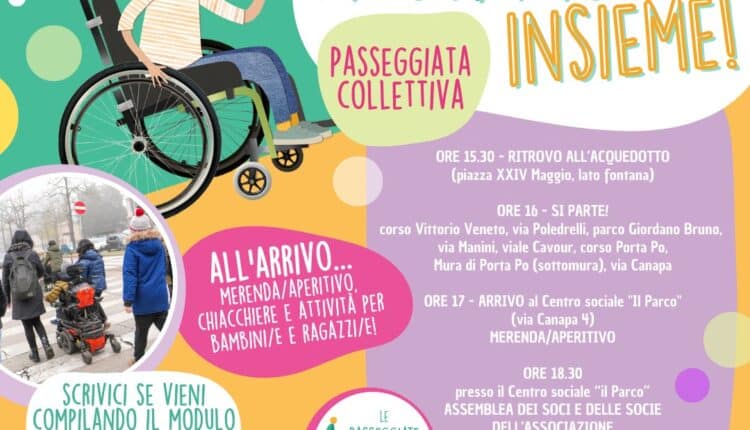 Ferrara: "Muoviamoci Insieme", passeggiata collettiva per l'accessibilità
