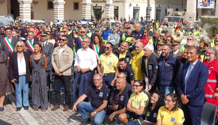 Pesaro: la Giornata del Volontariato di Protezione Civile della Regione Marche è stata dedicata a tutti coloro che si sono prodigati durante l'alluvione del 20222