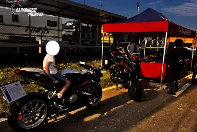 San Martino del Lago: l'Arma dei Carabinieri presente al Cremona Circuit in occasione del Mondiale Superbike