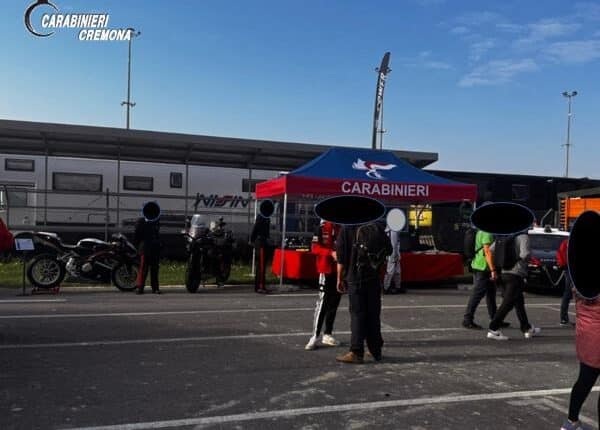 San Martino del Lago: l'Arma dei Carabinieri presente al Cremona Circuit in occasione del Mondiale Superbike