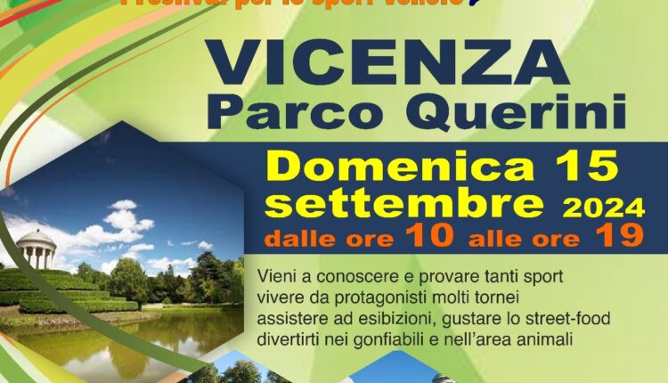 Vicenza: “Camminando tra gli sport – Festival dello sport veneto” torna domenica 15 settembre a Parco Querini