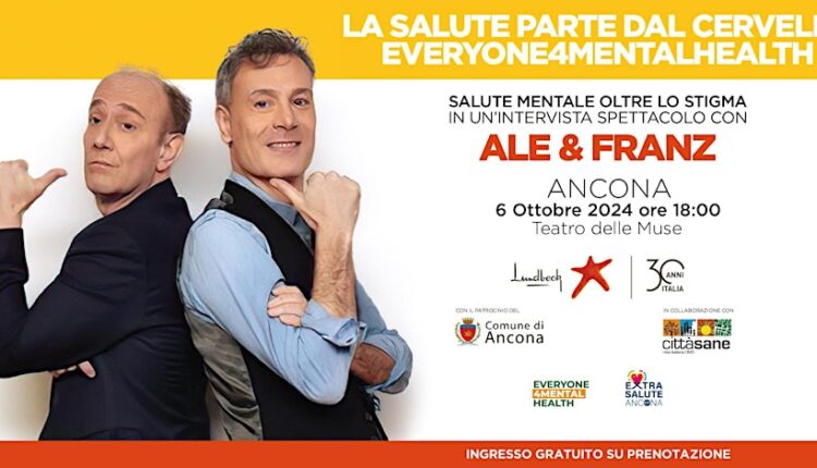 Ancona: la salute parte dal cervello, Ale e Franz in scena al Teatro delle Muse.
