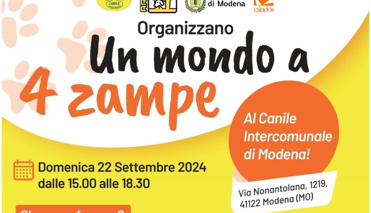 Modena: "Un mondo a 4 zampe" al Canile di via Nonantolana