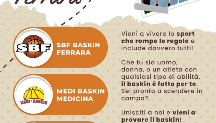Ferrara: "BaskInFe", primo torneo autunnale con Triangolare di basket inclusivo