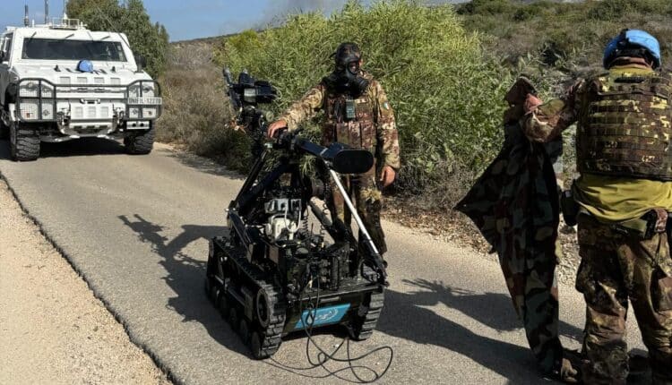 Missione UNIFIL: il contingente italiano individua e disinnesca esplosivi incendiari in Libano