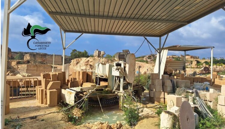 Gallipoli, continua l'Operazione "Stone Waste" da parte dei Carabinieri Forestali a contrasto di abusi nelle attività estrattive sul territorio