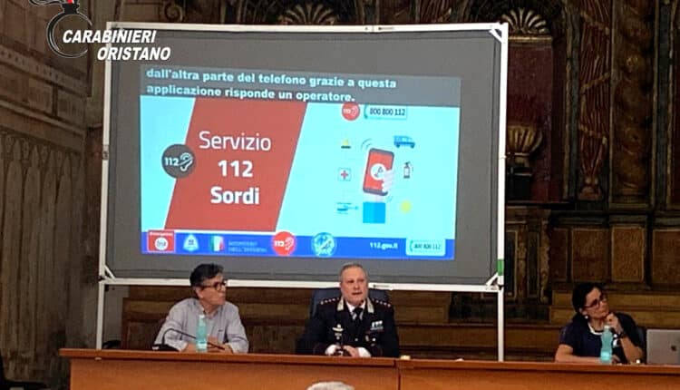 Oristano: presentazione del progetto numero unico emergenza "112 Sordi"
