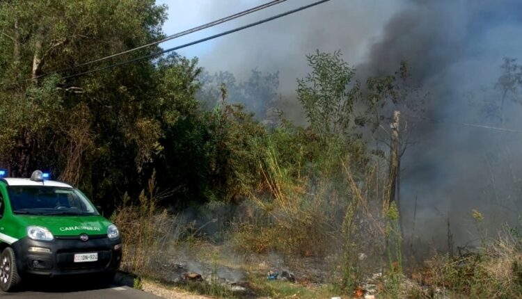 Latina: arresto per incendio boschivo.