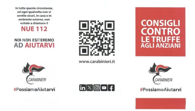 Matera: inizia a dare i suoi frutti la campagna di prevenzione dei Carabinieri contro le truffe ai danni di anziani